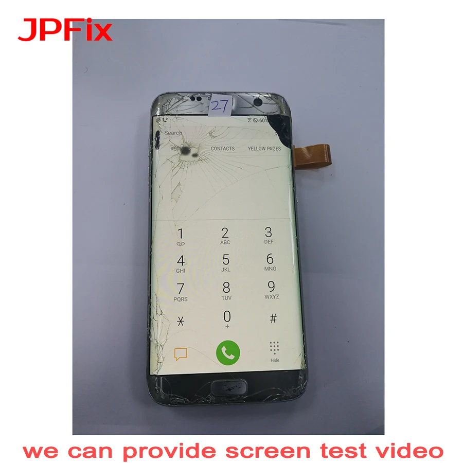 Super AMOLED дисплей JPFix для Samsung Galaxy S7 Edge G935 ЖК-дисплей с трещинами дефектный сенсорный