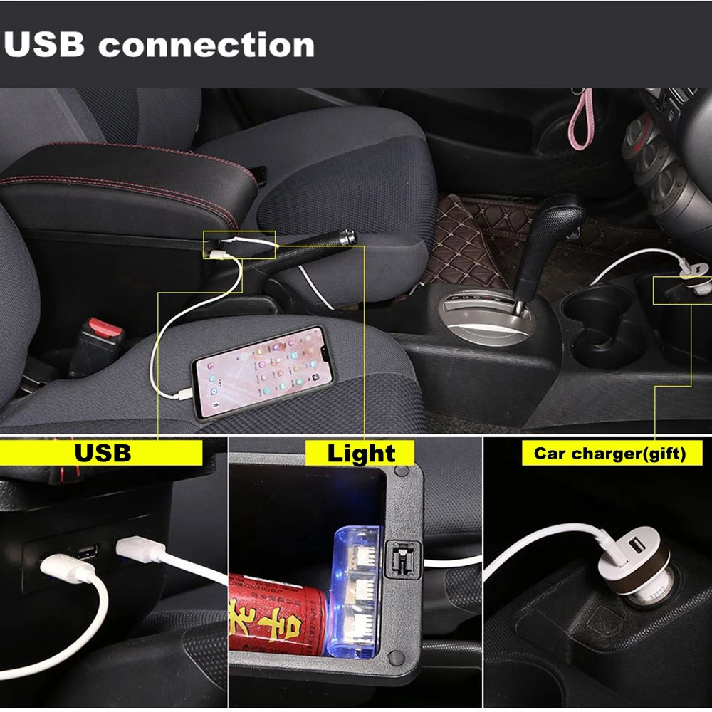 Подлокотник для Mercedes Benz Smart Fortwo Forfour центральный консоль коробка хранения