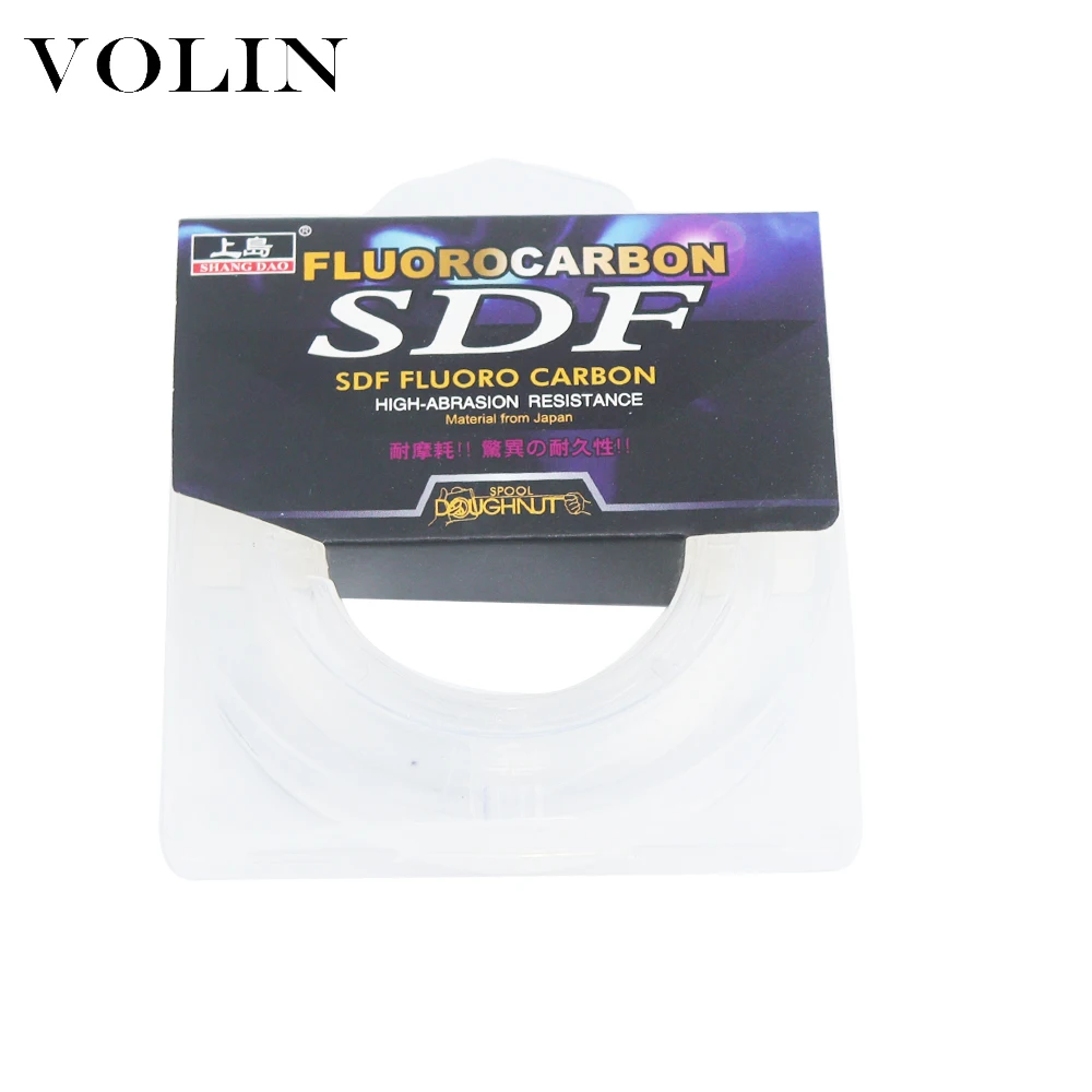 

VOLIN 50m 5.9kg-18.4kg Fluorocarbon leader fishing line strong shock 100% Carp fishing Tackle accessories carbon line