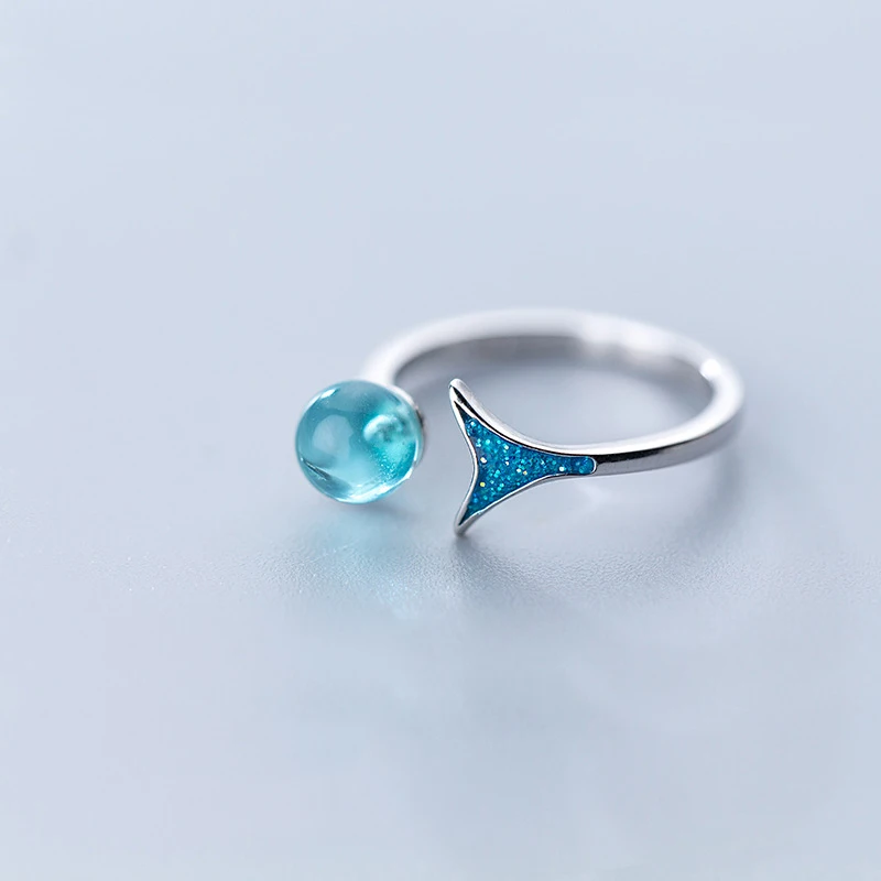 Новое поступление творческая Синая Русалка пены драгоценный камень 925 пробы