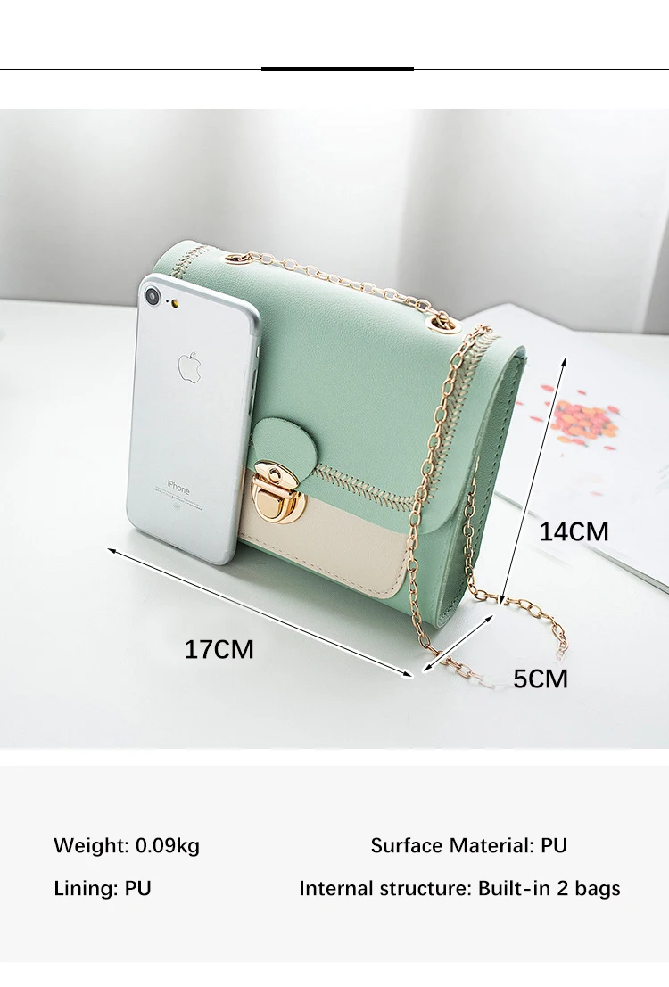 Новинка Весна 2021 Корейская квадратная мини-сумка с замком женская сумка вышивкой