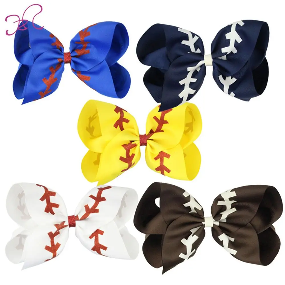 8 дюймов аксессуары для волос девушки банты большой радуга Оливковая ветвь бант