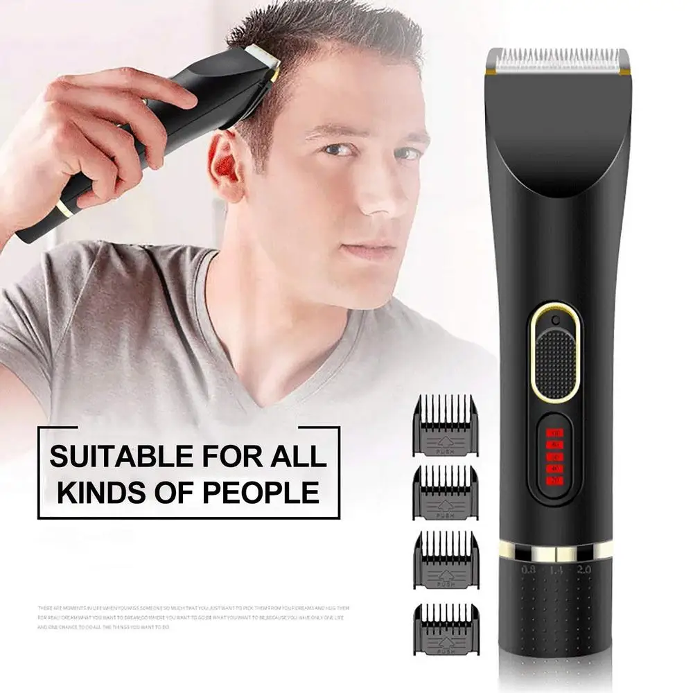 Электрическая машинка для стрижки волос и бороды беспроводная 10 Вт 5 В ЖК дисплей