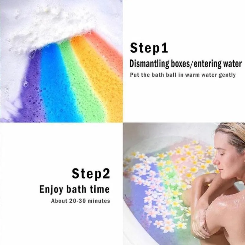 

Natural Organic Bubble Plane-Shape Bath Salt Natural Rainbow Ball Body-Skin Care Bubble Skin Salt Plane Bombs Moisturizing B8K6