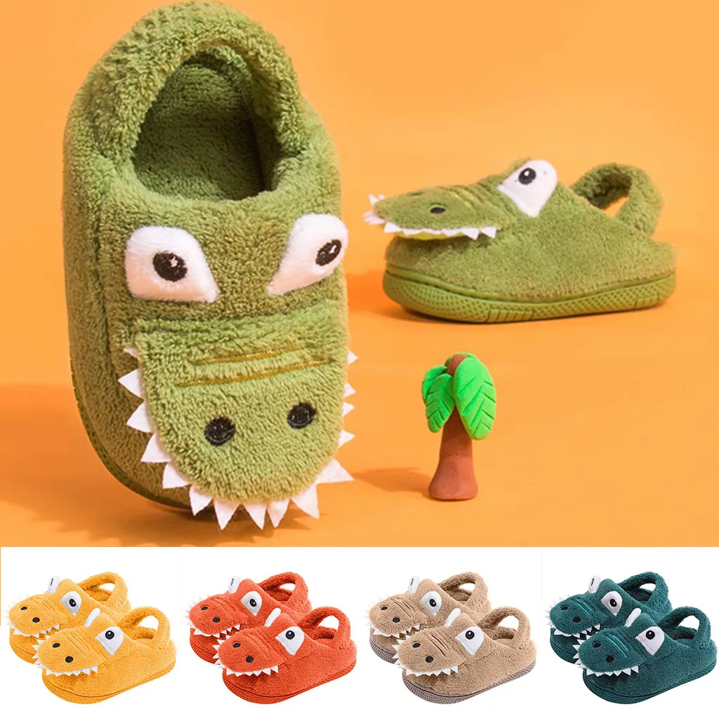 Детская обувь для маленьких мальчиков и девочек пушистая детей теплые домашние