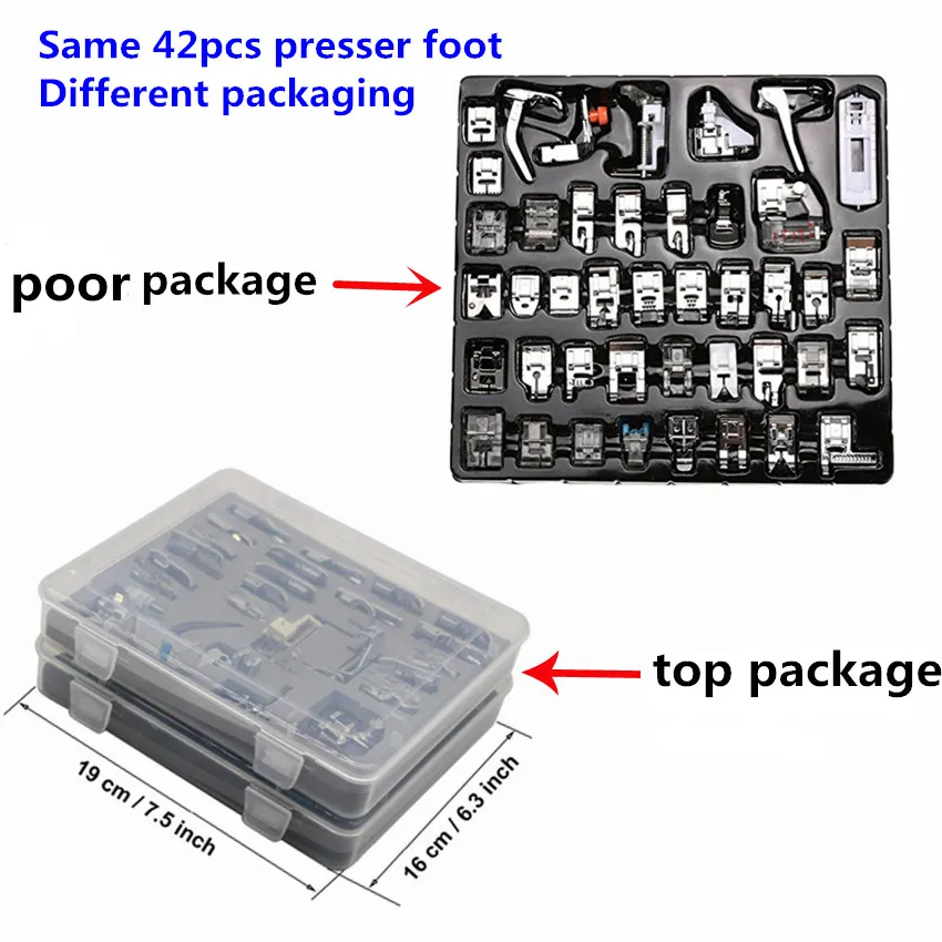 42 шт. набор прижимных лапок для швейных машин Brother Janom Singer YJ30|sewing foot set|set footsewing set |