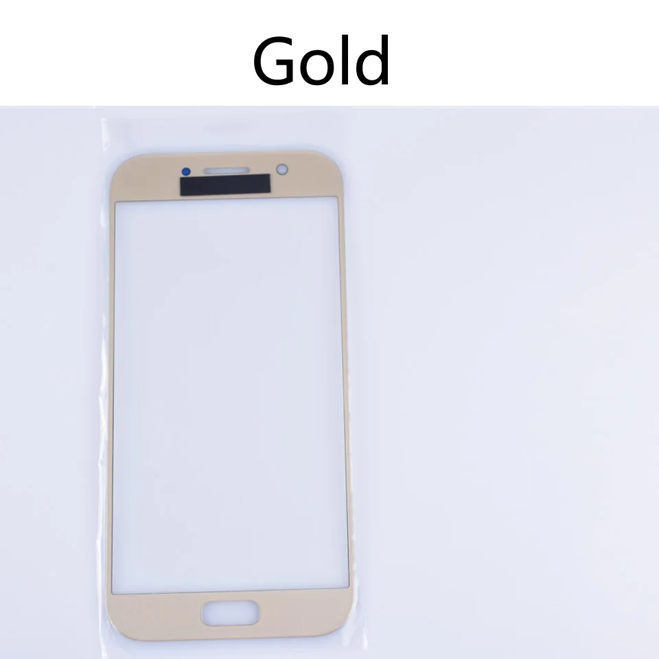 Gold-No tool A520 для Samsung Galaxy A5 A520 A520F SM-A520F SM-A520F/DS сенсорный экран Переднее внешнее стекло сенсорный экран Замена объектива 5,2" - Цвет: Gold-No tool