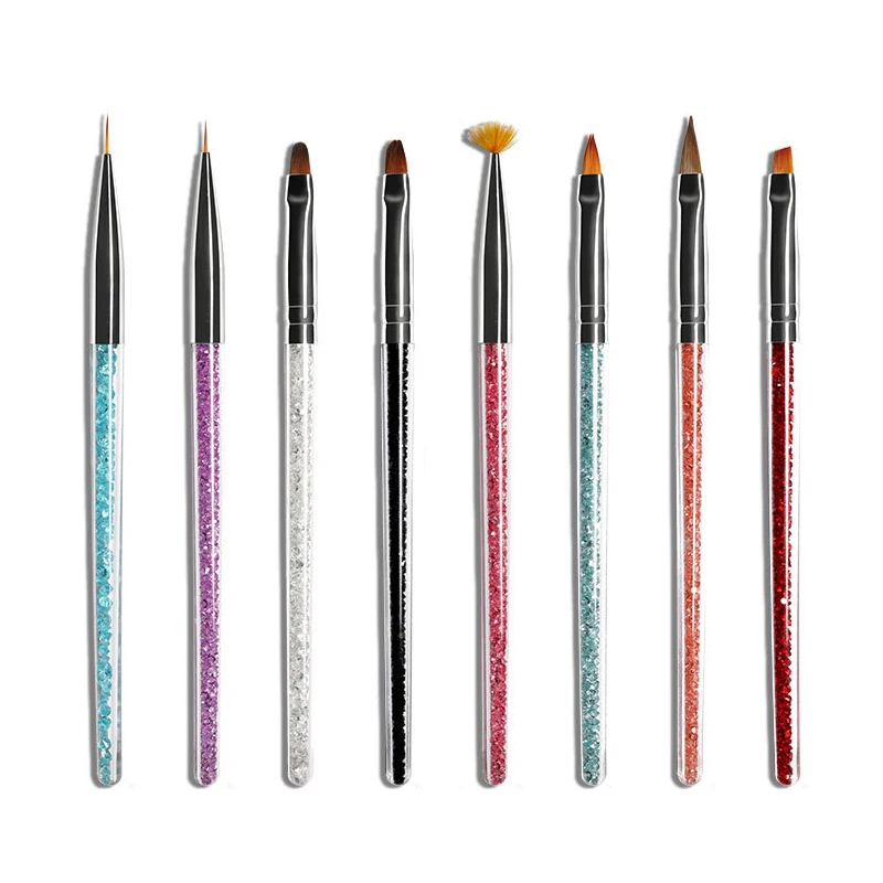 Прозрачная зеркальная подставка для инструментов акриловых УФ гелевых щеток