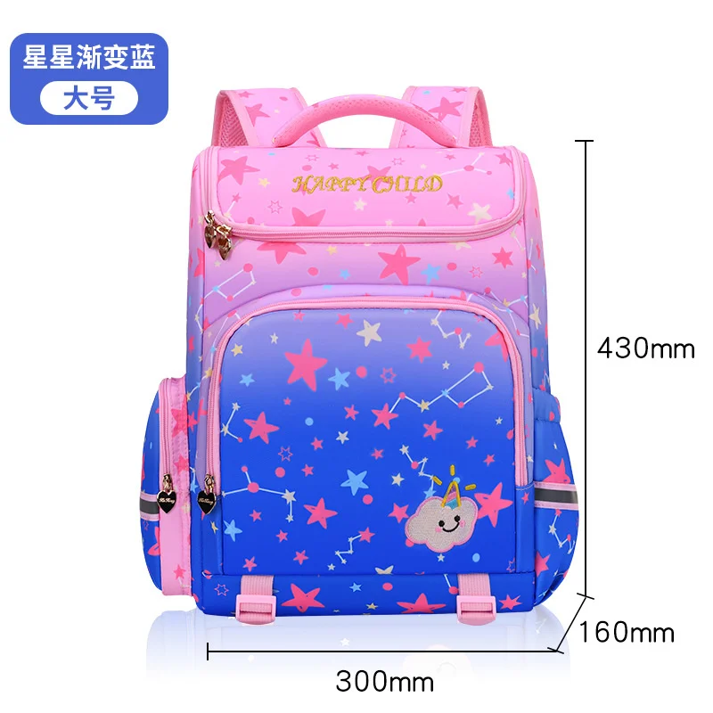 

2021 Kid Boys Girls Canvas Primary School Students Backpack Sky Star Universe Space Big Backpack Bag For Teenager Travel Mochila