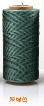 dark green 260 метров 1 мм 150D воск нить хлопок шнур ремень кожа ручной работы швейная нить для ручной работы - Цвет: dark green