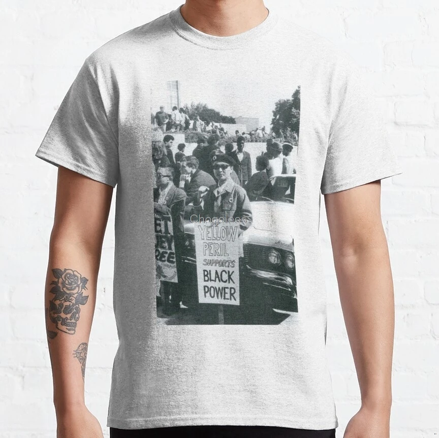 Мужская футболка Азиатский черный Альянс 1960s женские мужские футболки|Мужские