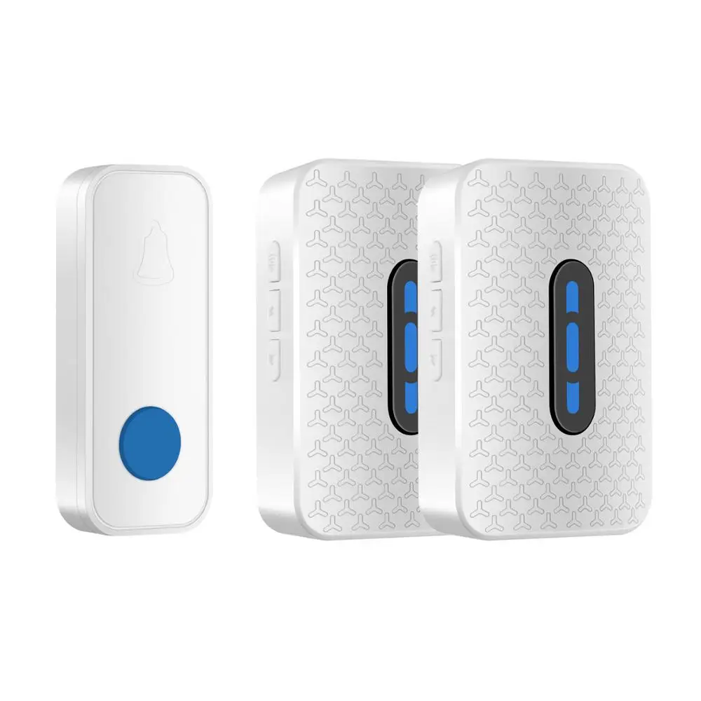 1 drag 2 USB IngHoo умный беспроводной USB дверной звонок 38 ringtone передатчик 200 метров индукция водонепроницаемый для дома шоппинг склад - Цвет: 1 drag 2 USB