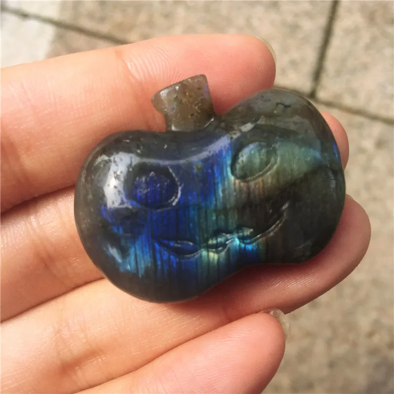 Красивые хрустальные резьбы натуральный Лабрадорит ручной работы каменная