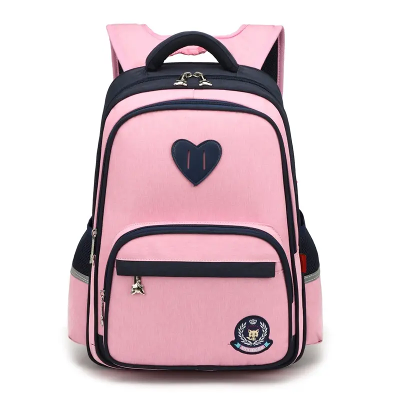 Pink big SHUJIN водонепроницаемые детские школьные сумки, основной рюкзак для мальчиков и девочек, ранец, школьный ортопедический рюкзак, Mochila Infantil - Цвет: Pink big