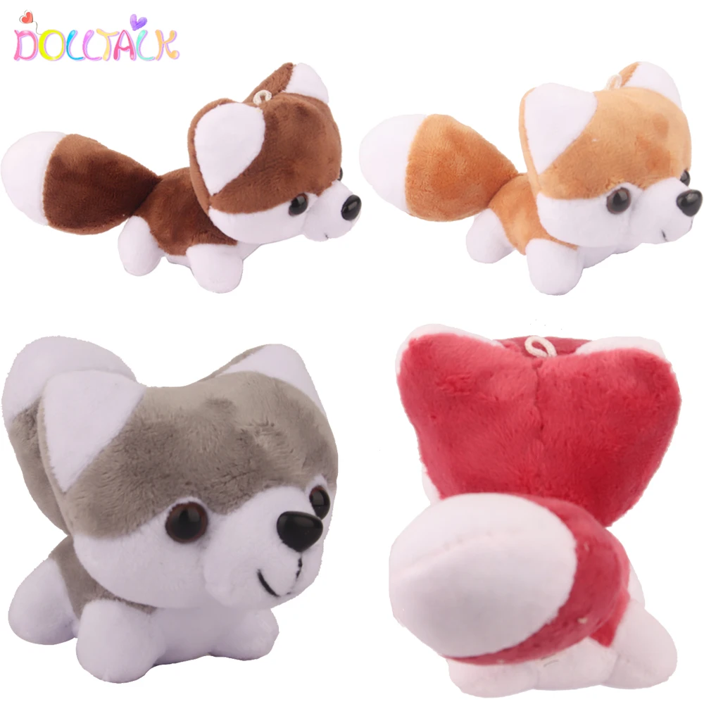 

Dog Plush Stuffed Toys Mini 4 Colors Siberian Husky Cute Adorkable Doll Toy 15cm Animal Toys For Dolls,Girls Kid's Gift