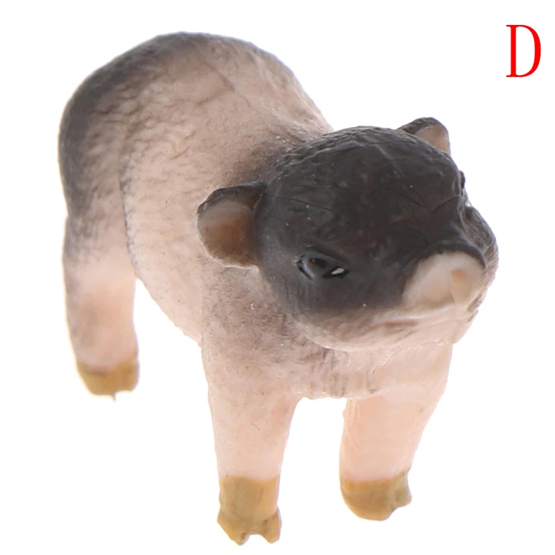 

Simulation Mini Fox Pig Porket Animal Model Figure Figurine Home Decor Miniature Fairy Garden Decoration Accessories PVC Statue