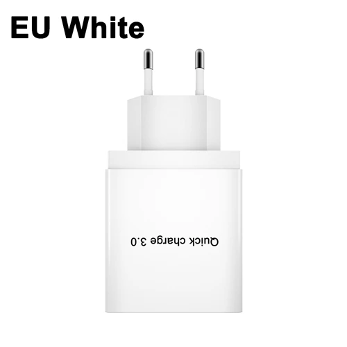EU White OREY 36 Вт Быстрая зарядка 3,0, 4 порта USB зарядное устройство для samsung Note 9 QC 3,0 настенное зарядное устройство адаптер для Xiaomi быстрое зарядное устройство - Тип штекера: EU White