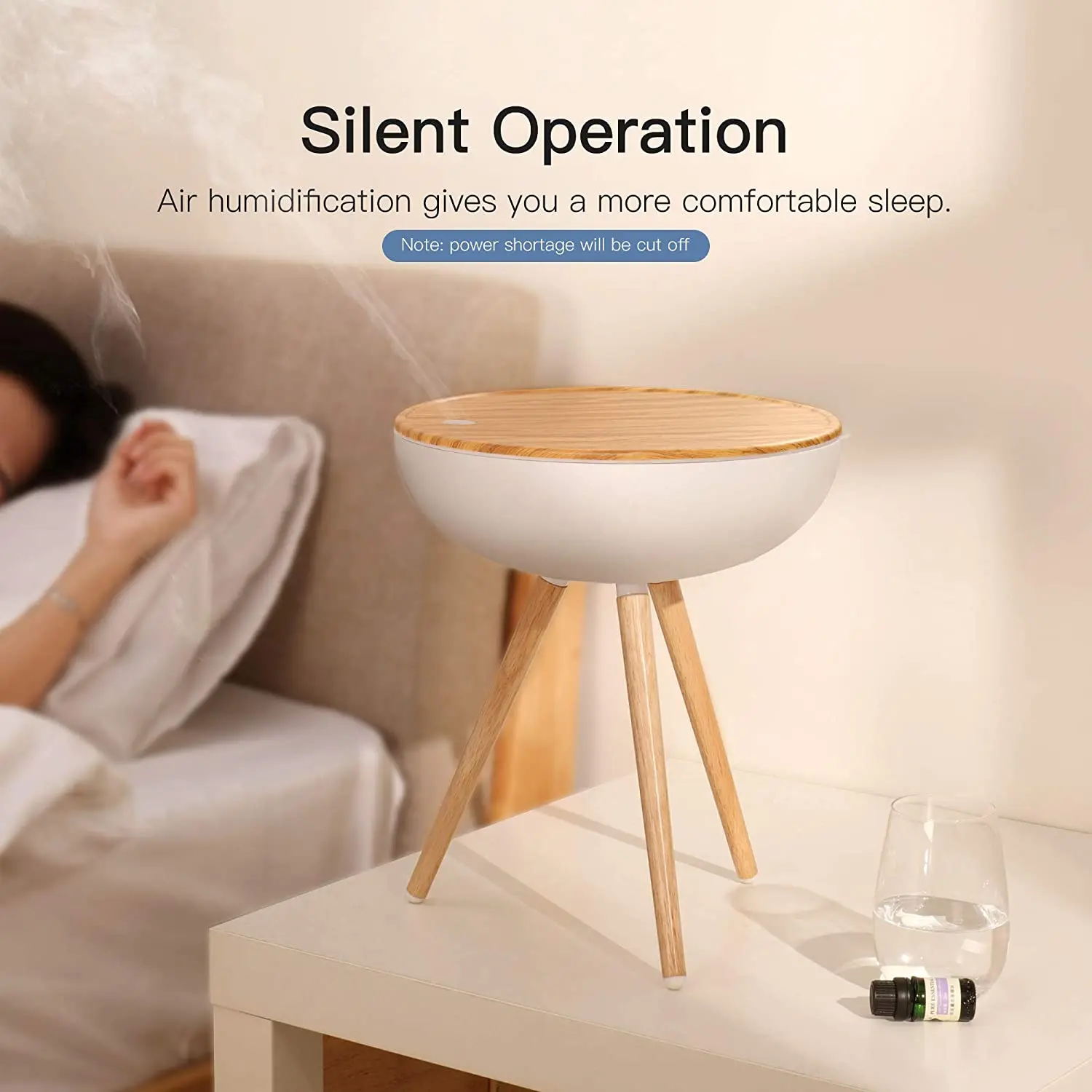 

GX.Diffuser 1L Ultrasonic Air Humidifier Aroma Essential Oil Diffuser 7 color LED Light 3 Mist Models Cool Mist Maker for Home