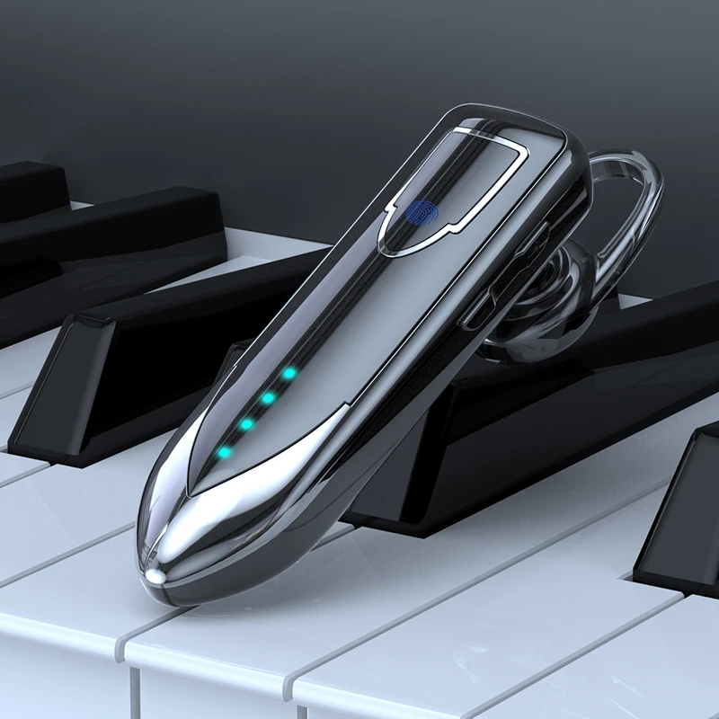 

Business Bluetooth Headset Wireless Headphones Long Standy Noise Reduction Bluetooth V5.0 Earphones with Mic LED Power Display