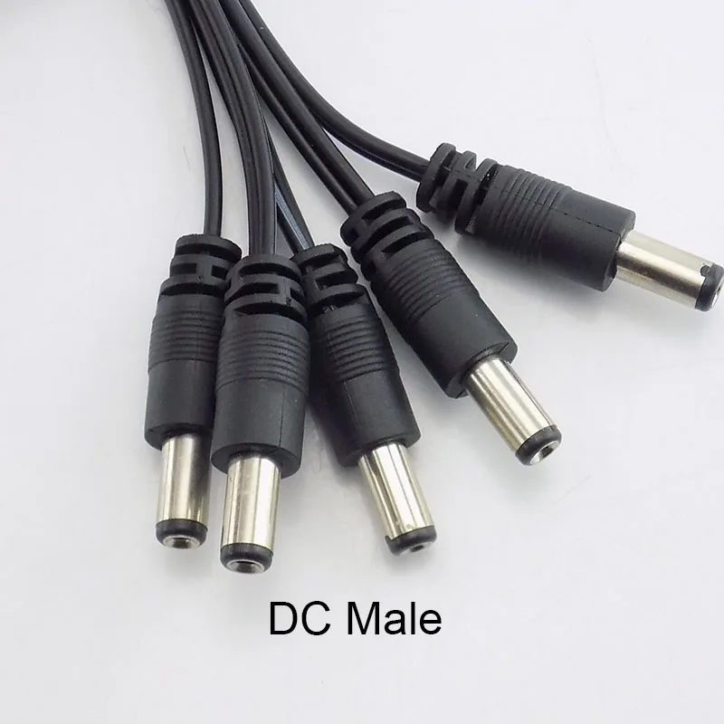 

5pcs 2.1*5.5mm 12V DC Male Female Connectors Plug Power Supply Extension Cable Cord Wire CCTV Camera LED Strip Light
