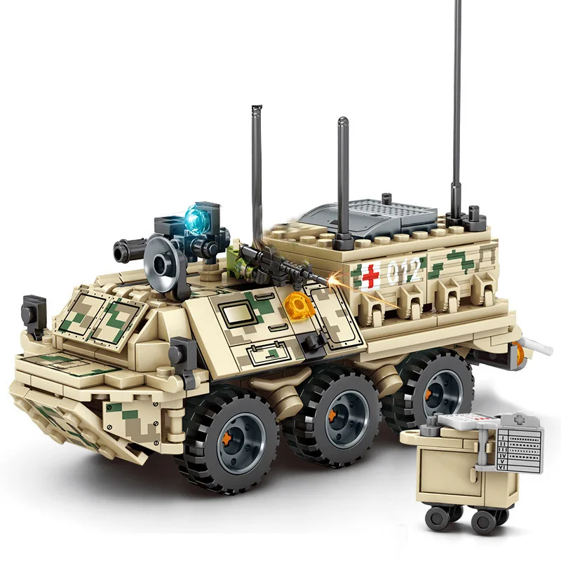 Sembo модель военного танка Panzer строительные блоки WW2 армейский грузовик солдаты