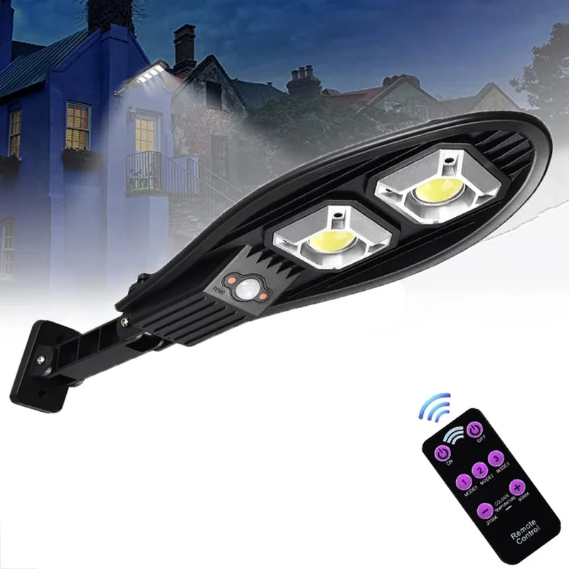 

Outdoor Solar Light Solar Street Light with Remote Control Waterproof Motion Sensor Garden Courtyard Courtyard Safety Lighting