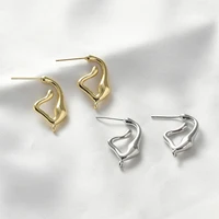 copper earrings base connectors abstract geometric pin 2pcs for diy jewelry making accessories
