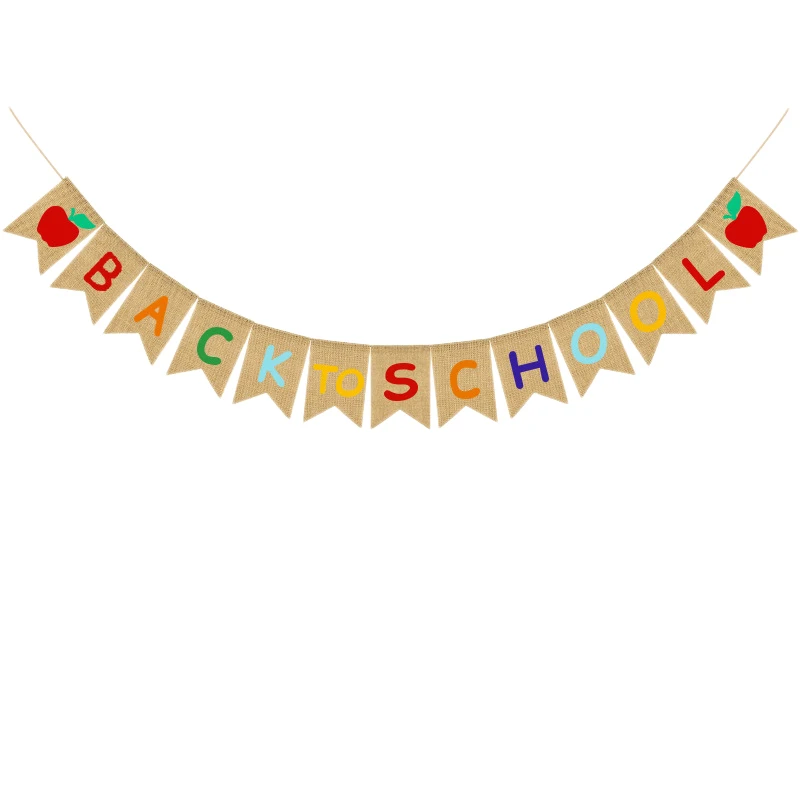 Промо-акция! Декорированном мешковиной горшке Добро пожаловать Banne овсянка знак