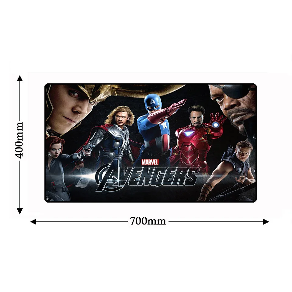 Большой Avengerse Infinity War компьютерный стол игровая компьютерная мышь «Железный человек» коврик Офисная Клавиатура ноутбук натуральный каучук нескользящий коврик для мыши