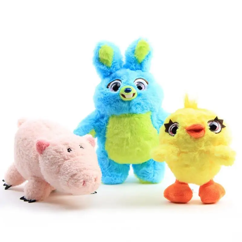 Forky Bunny Ducky Pig плюшевые игрушки История 4 фильма мультфильм чучела кукла животное