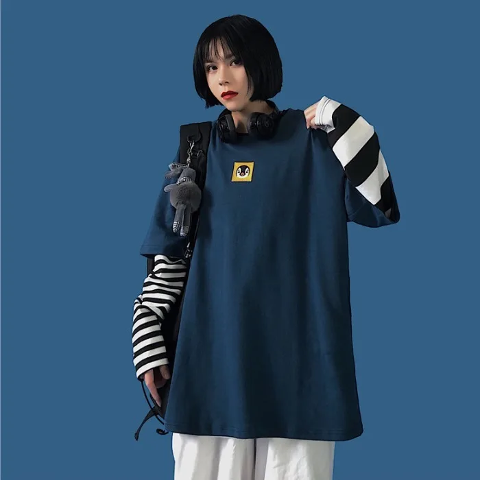 Летняя Новинка 2020 Популярная Корейская флисовая простая футболка с пятью