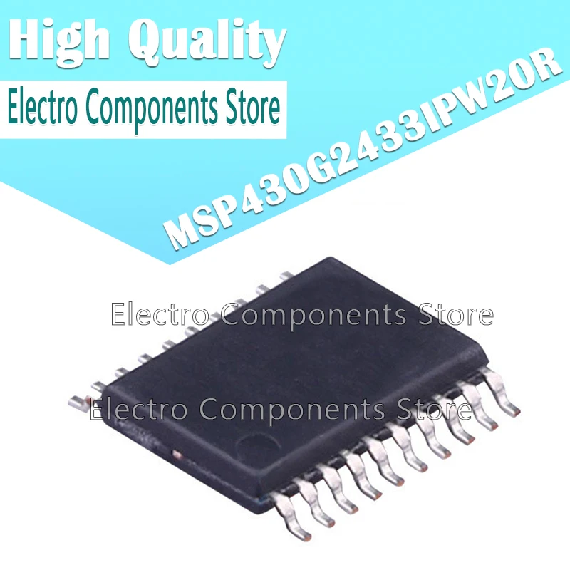 

10PCS/Lot MSP430G2433IPW20R SMD TSSOP20 Microcontroller MCU 430G2433 Micro Controller MCU