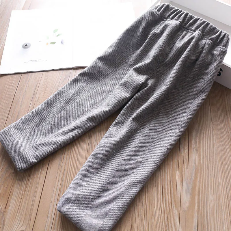 Повседневные бархатные штаны для девочек на осень и зиму детские детская одежда