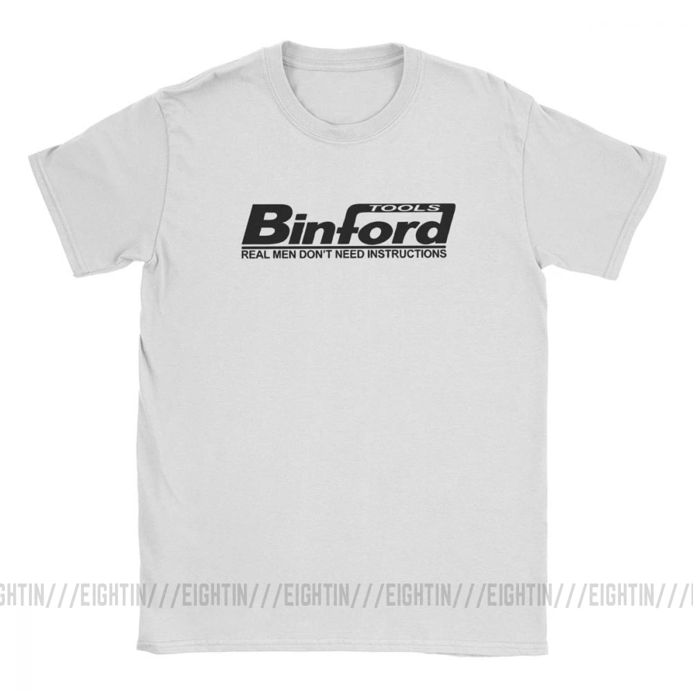 Мужские Винтажные футболки Binford Tools винтажные с короткими рукавами из 100% хлопка