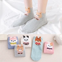 new arrival 1 pair cartoon socks women fashion korean japanese harajuku cute happy short socks for ladies top quality wholesale