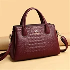 Дамские сумочки через плечо, Дизайнерские повседневные тоуты из кожи аллигатора с ручками сверху, 2021