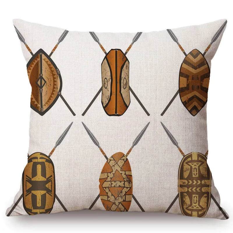Древняя африканская Орда из хлопчатобумажной ткани с узором Чехлы для подушек