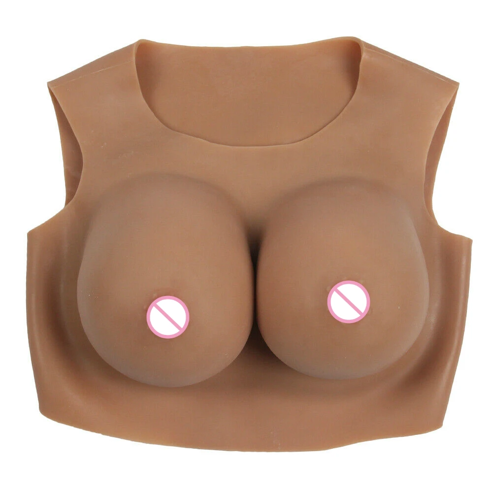 Sexy Breast C D F Cup Low Collar Sleeveless Silicone Breast Dresser Queen and Mastectomy Special High Quality Breasts