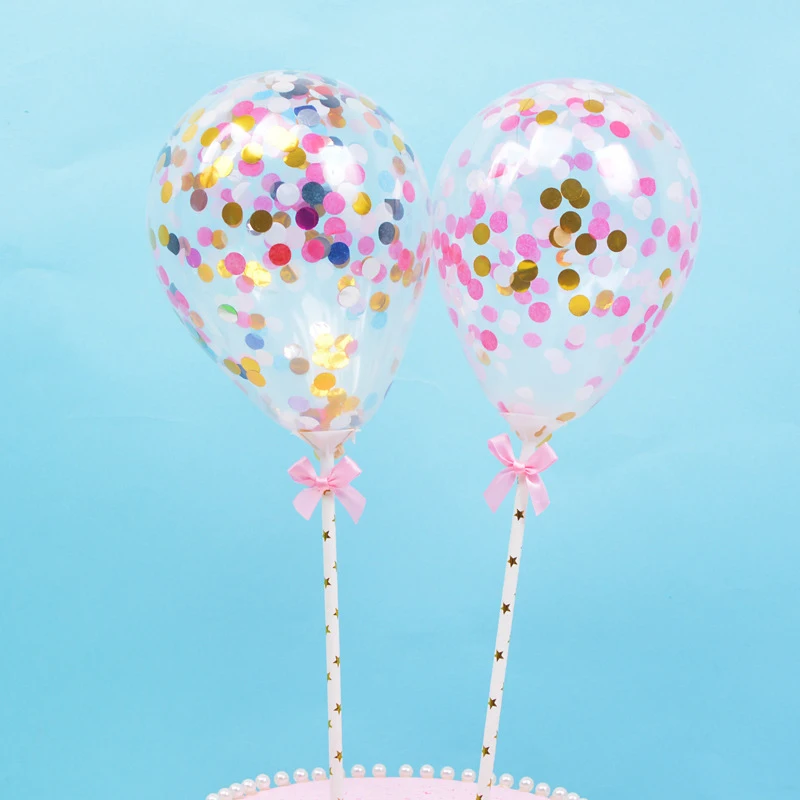 

5 Inch Transparent Balloon Rose Gold Confetti Sequins Latex Balloons Banquet Decoration Birthday Party Wedding Festival Decor