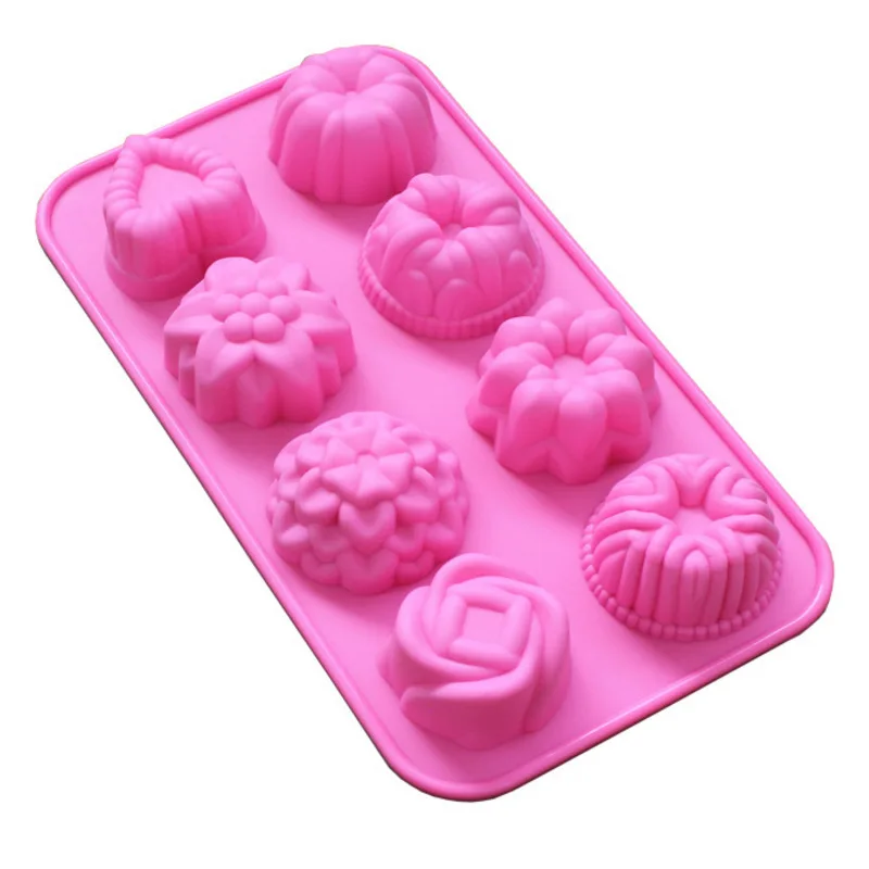 Силиконовая форма для кексов цветов выпечки инструменты украшения тортов