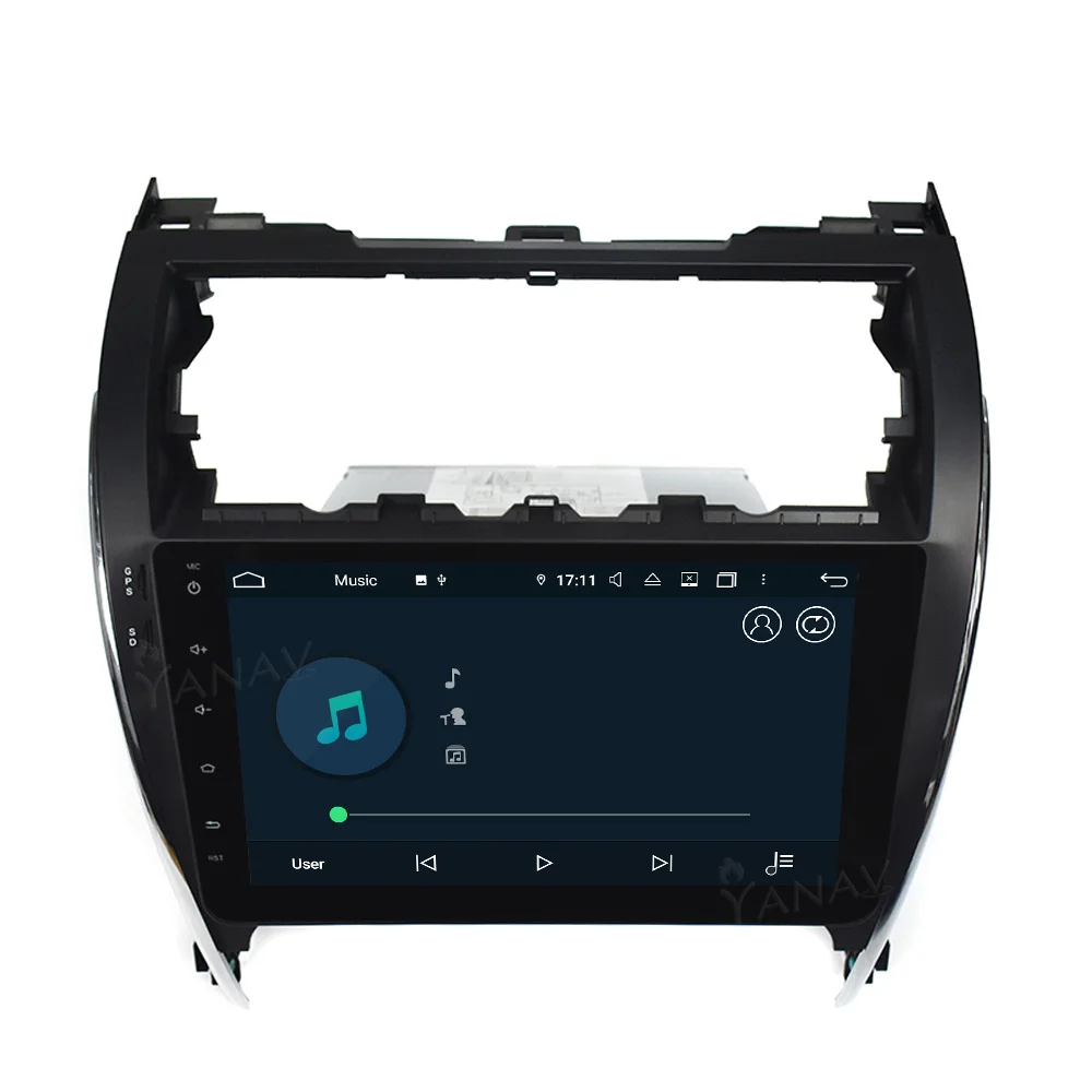 저렴한 2 Din GPS 스테레오 수신기 Toyota Camry 2012-2015 용 무선 카 라디오 Carplay 내장 된 자동 멀티미디어 비디오 GPS 네비게이션