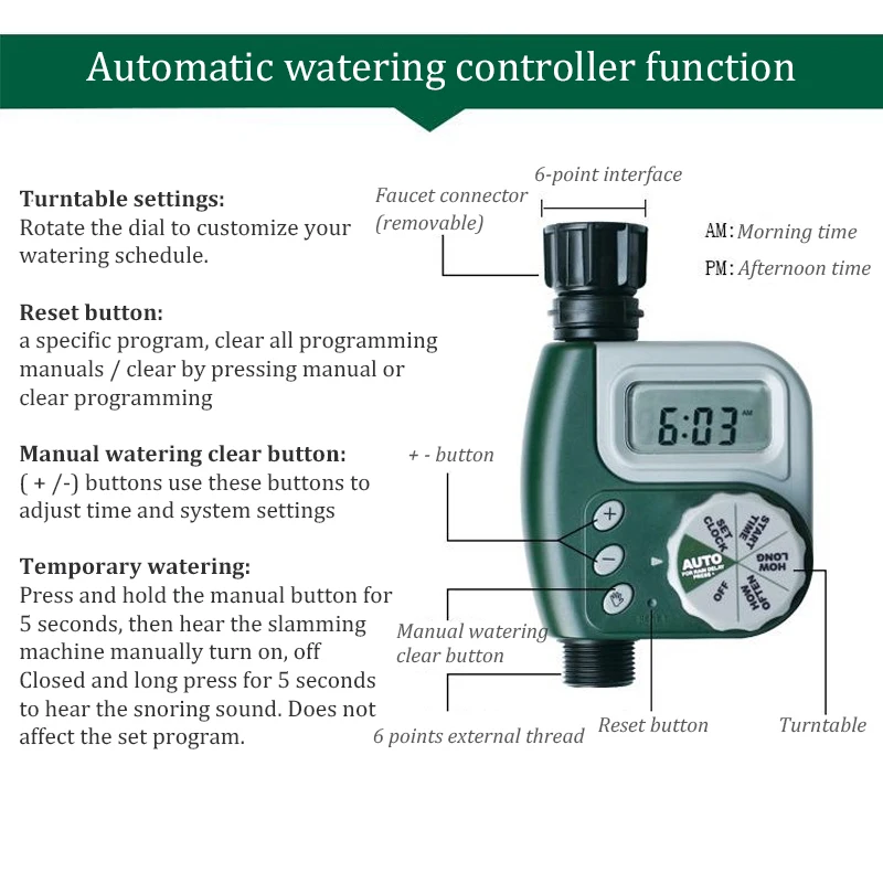 Шаровой клапан для полива сада автоматический электронный таймер подачи воды