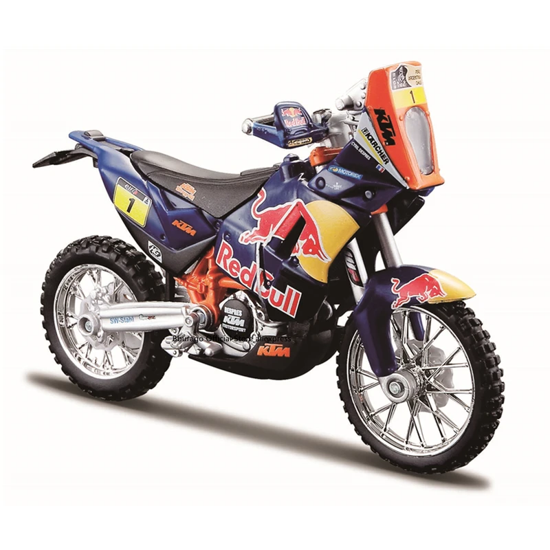Bburago-motocicleta de aleaci&oacute;n, modelo de motocicleta de juguete, colecci&oacute;n de regalo, Honda Africa Twin Adventure, 1:18-0