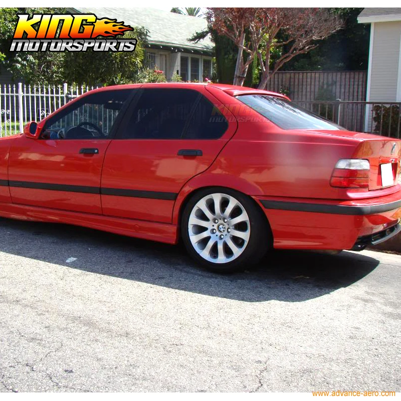 Подходит для 1992 1993 1994 1995 1996 1997 1998 BMW E36 3 серии 4Dr задний спойлер крыши крыло