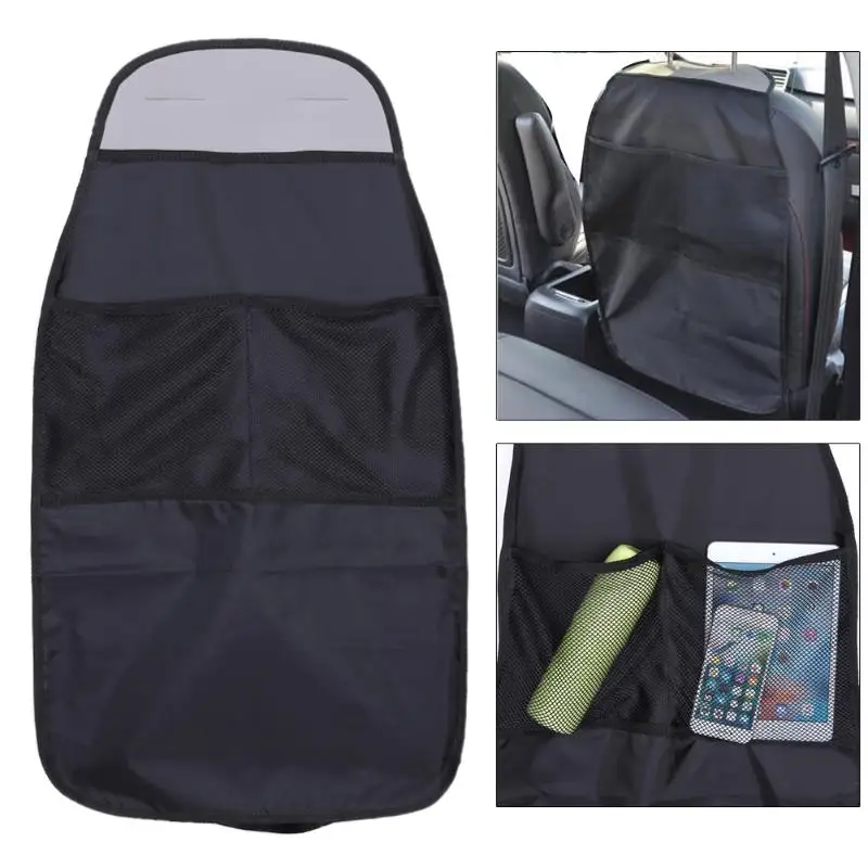 

Waterproof Universal Baby Seat Back Organizer Storage Bag Car Seat Back Scuff Dirt Protect Cover For Child Baby Kid kick Mat Pad