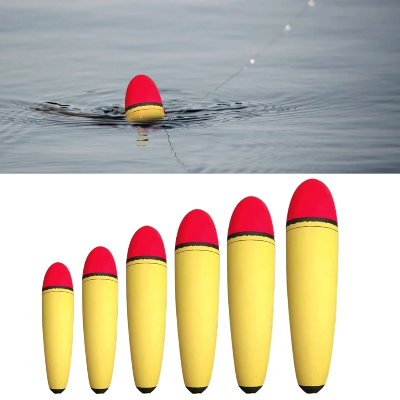 

5Pcs EVA Slip Bobbers Fishing Floats and Bobbers Spring Oval Slip Floats for Crappie Catfish Panfish Walleyes Fishing