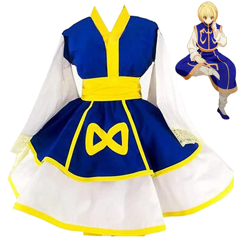 

New Arrival Anime Hunter x Hunter Kurapika Cosplay Kimono Dress Halloween Outfit Hunter x Lolita Dresses For Women Girls