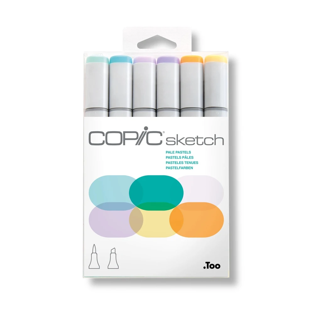 Набор маркеров Copic Sketch 6 штук в пластиковой упаковке | Канцтовары для офиса и дома