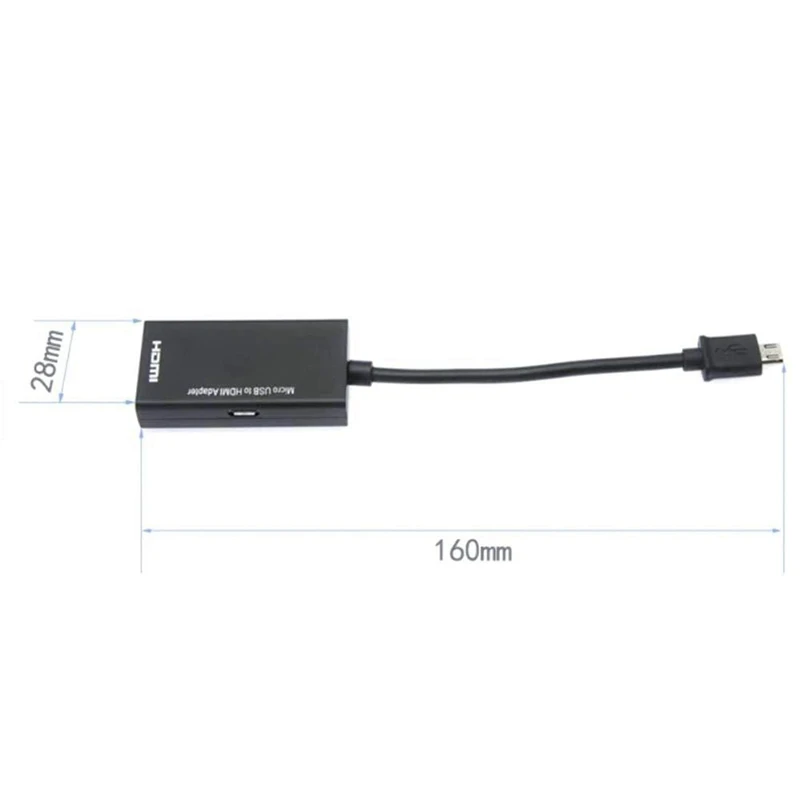 Адаптер Micro-USB-HDMI 1080P HDMI-кабель для телефонов на Android планшетов ТВ поддержка