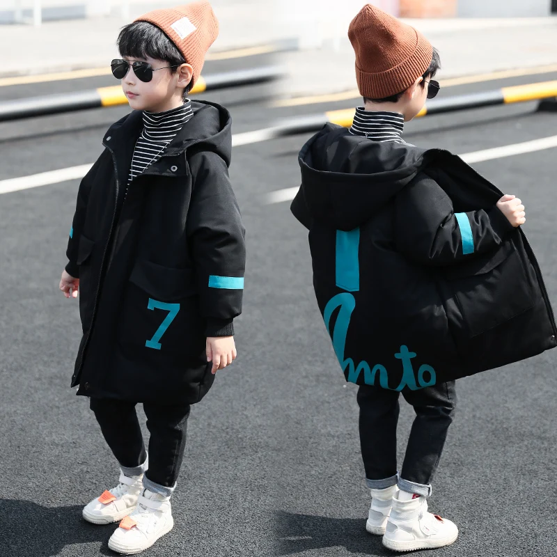 Детская одежда на возраст 4 13 лет утепленная хлопковая куртка длинная с хлопковой